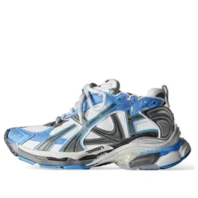 Runner Sneakerși „Nylon albastru și gri și material asemănător pielei de căprioară” 772774-W3RNY4912