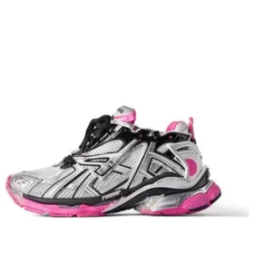Runner Sneakerși „Silver White Pink Mesh and Nylon” 677402W3RBW9155