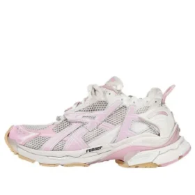 Runner Sneakerși „White Baby Pink Mesh and Nylon” 677403W3RB39059