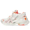 Runner Sneakerși „White Fluo Orange Mesh and Nylon” 677403W3RBM9770