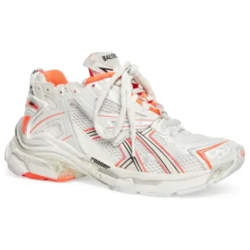 Runner Sneakerși „White Fluo Orange Mesh and Nylon” 677402W3RBM9770