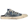 Saboți de plajă din denim cu aspect uzat „Paris” „Blue” 693952W3RCL4090