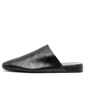 Saboți din piele confortabile BB „Negru” 743926WB7221000