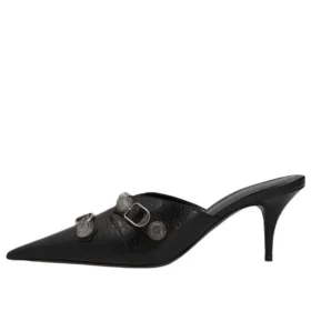 Saboți tip Cagole 80 mm „Black” 714253WAD4E1081