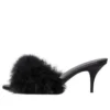 Sandale Boudoir 70 mm „Black Feathers” 787447W0WMQ1000