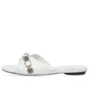 Sandale Cagole „White Arena Lambskin” 694342WAD4E9081