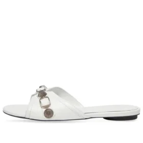 Sandale Cagole „White Arena Lambskin” 694342WAD4E9081