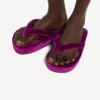Sandale cu baretă pentru femei „Jet Lag” în culoarea violet