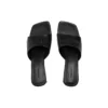 Sandale Duty Free de 60 mm „Black Shiny Soft Sheepskin” 787303WBCW01000
