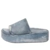 Sandale Rise „Piele cu imprimeu Denim” 656960WBMA14000