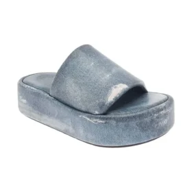 Sandale Rise „Piele cu imprimeu Denim” 656960WBMA14000