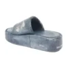 Sandale Rise „Piele cu imprimeu Denim” 656960WBMA14000