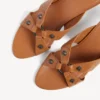 Sandale urbana pentru femei, de culoare camel