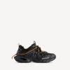 Sneakerși de alergare pentru bărbați, cu șireturi, în culorile negru/portocaliu