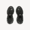 Sneakerși de alergare pentru bărbați cu piercing, de culoare neagră