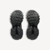 Sneakerși de alergare pentru bărbați cu piercing, de culoare neagră