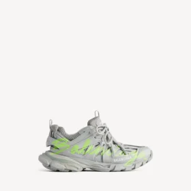 Sneakerși de alergare pentru bărbați, model „Track Signature”, în culorile gri/galben neon