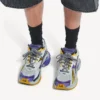 Sneakerși de alergare pentru bărbați în culorile violet/portocaliu/gri