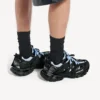 Sneakerși de alergare pentru bărbați în negru/albastru