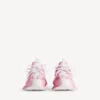 Sneakerși de alergare pentru femei cu logo șablonat, în roz/alb