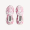 Sneakerși de alergare pentru femei cu logo șablonat, în roz/alb