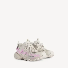 Sneakerși de alergare pentru femei, model „Track Signature”, în nuanțe de bej/roz