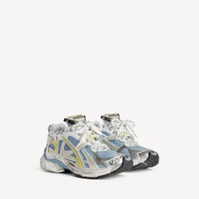 Sneakerși de alergare pentru femei în albastru/galben/alb