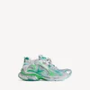 Sneakerși de alergare pentru bărbați în culorile gri/verde/albastru