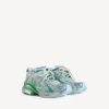 Sneakerși de alergare pentru bărbați în culorile gri/verde/albastru