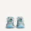 Sneakerși de alergare pentru bărbați în culorile gri/verde/albastru