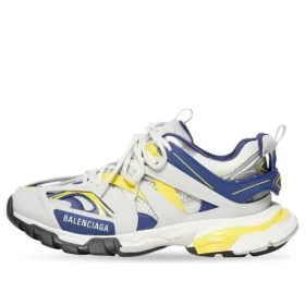 Sneakerși de alergare „White Dark Blue Yellow” 542023W3AC49471