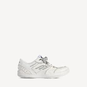 Sneakerși pentru femei „Hamptons” cu aspect ușor uzat, de culoare albă