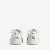Sneakerși pentru femei „Hamptons” cu aspect ușor uzat, de culoare albă