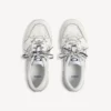 Sneakerși pentru femei „Hamptons” cu aspect ușor uzat, de culoare albă