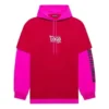 SS21 cu glugă, cu mâneci lungi, unisex, roz-roșu 657037TKV826295