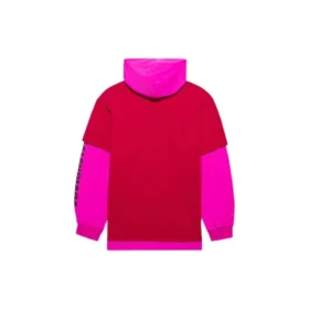 SS21 cu glugă, cu mâneci lungi, unisex, roz-roșu 657037TKV826295