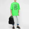 SS21 cu imprimeu de cuvinte, mânecă scurtă, unisex, verde 641614TJVI34162