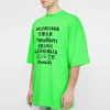 SS21 cu imprimeu de cuvinte, mânecă scurtă, unisex, verde 641614TJVI34162