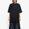 SS21 cu logo, guler rotund, mâneci scurte, unisex, negru 641655TKV711069