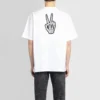 SS21 Drip Peace, croială largă, imprimeu zâmbet, casual, GS, alb 641675TKVA18639