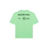 SS21 Retro cu mânecă scurtă, verde fluorescent 612965THV844162