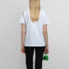SS21 Tricou casual cu imprimeu cu logo alfabet, mărime mare, mânecă scurtă, alb 612965TIV549040