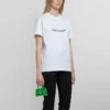 SS21 Tricou casual cu imprimeu cu logo alfabet, mărime mare, mânecă scurtă, alb 612965TIV549040