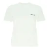 SS21 Tricou cu guler rotund și mâneci scurte, cu logo, alb 612964TJV879040