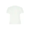 SS21 Tricou cu guler rotund și mâneci scurte, cu logo, alb 612964TJV879040