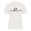 SS21 Tricou cu mânecă scurtă, imprimeu cu litere, alb 594603TGV479000