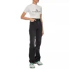SS21 Tricou cu mânecă scurtă, imprimeu cu litere, alb 594603TGV479000