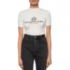 SS21 Tricou cu mânecă scurtă, imprimeu cu litere, alb 594603TGV479000