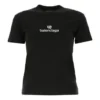 SS21 Tricou din bumbac cu imprimeu logo, negru 612964TJVD91034