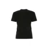 SS21 Tricou din bumbac cu imprimeu logo, negru 612964TJVD91034